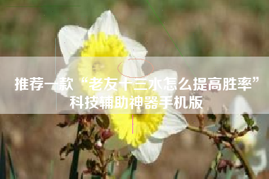 推荐一款“老友十三水怎么提高胜率”科技辅助神器手机版