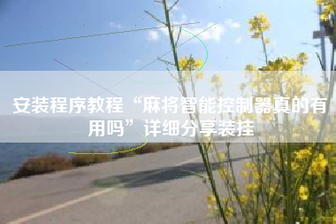 安装程序教程“麻将智能控制器真的有用吗”详细分享装挂