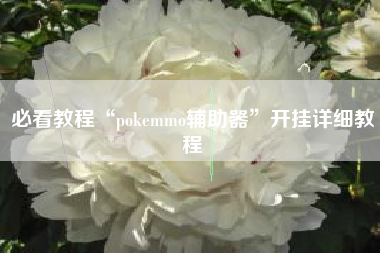 必看教程“pokemmo辅助器	”开挂详细教程