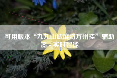 可用版本“九九山城麻将万州挂”辅助器 - 实时智能
