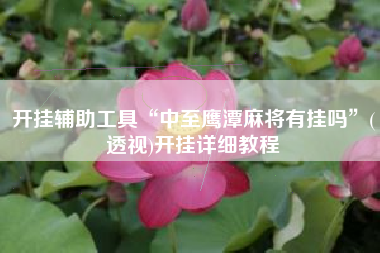 开挂辅助工具“中至鹰潭麻将有挂吗	”(透视)开挂详细教程