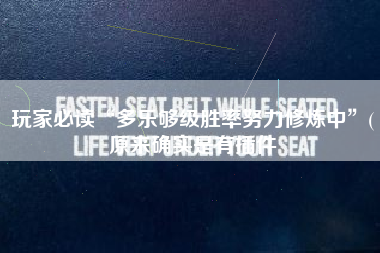 玩家必读“多乐够级胜率努力修炼中”(原来确实是有插件