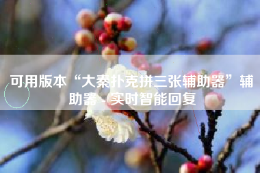 可用版本“大秦扑克拼三张辅助器	”辅助器 - 实时智能回复