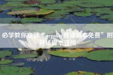 必学教你安装“wepoker透视脚本免费”附开挂脚本详细