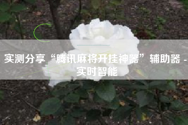 实测分享“腾讯麻将开挂神器	”辅助器 - 实时智能