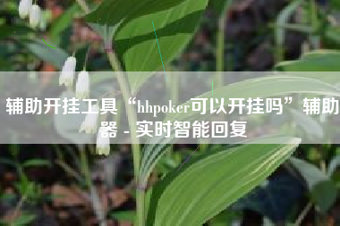 辅助开挂工具“hhpoker可以开挂吗	”辅助器 - 实时智能回复