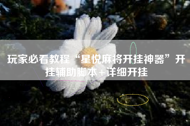 玩家必看教程“星悦麻将开挂神器	”开挂辅助脚本+详细开挂