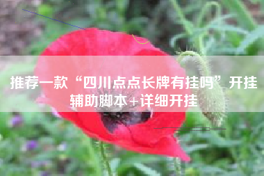 推荐一款“四川点点长牌有挂吗”开挂辅助脚本+详细开挂